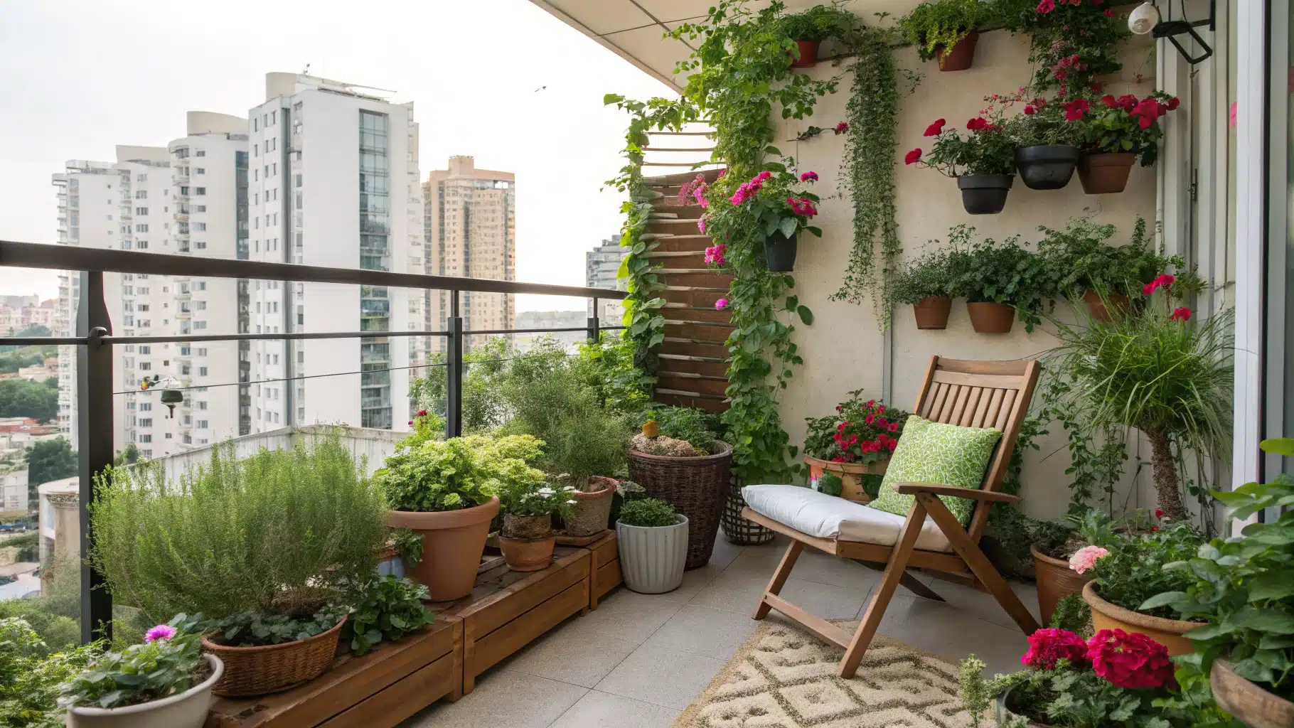 Jardin urbain balcon